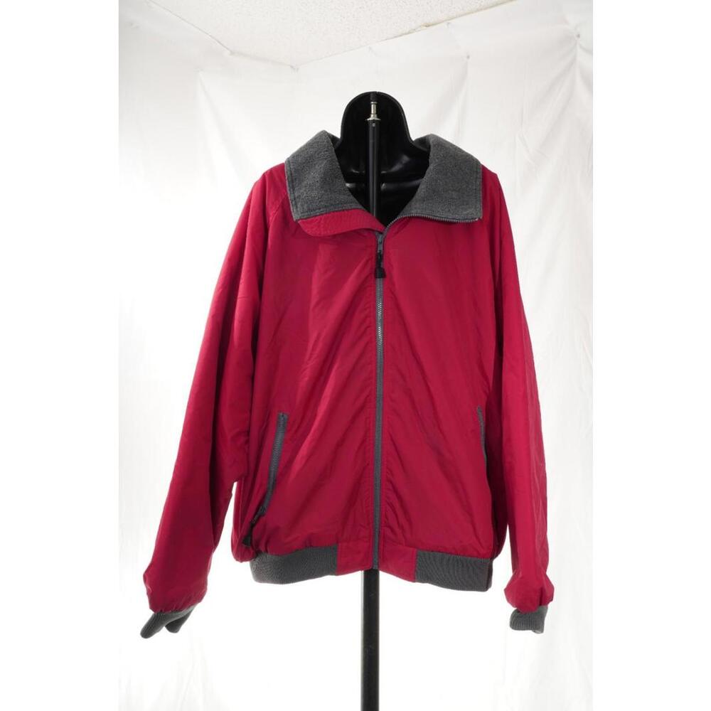 wearguard bomber jacket nylon red vintage fleece lined men's xl long